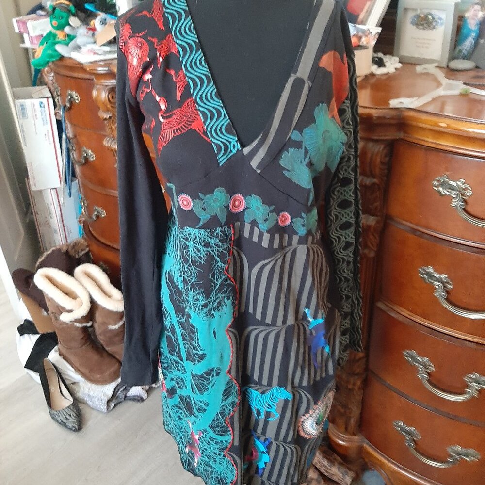 Dress the Bohemian Look, Size xl to Medium  By DESIGUAL BRAND !! A Little Bling